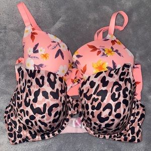 2 PINK Wear Everywhere T-Shirt Lightly Lined Bras